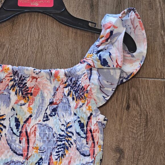 Vince Camuto Girls 12 Romper Pastel Peach Blue Hamptons Tween Beach - Picture 3 of 10